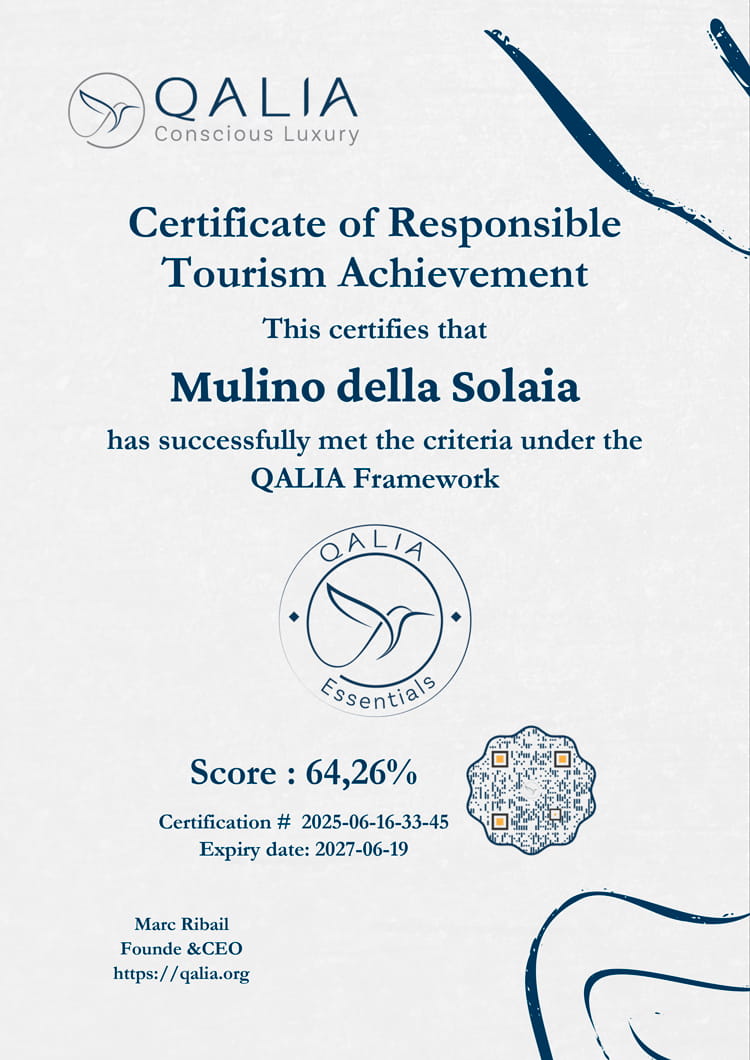 Mullino della Solaia Certificate